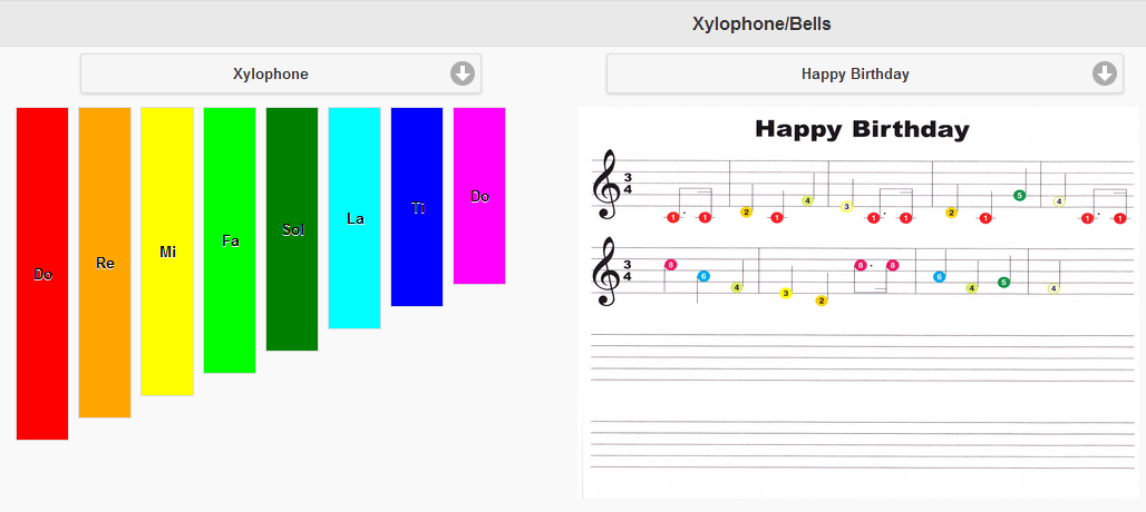 Что значит играть музыку. Ноты цветные. Ноты для ксилофона. Ноты для ксилофона металлофона. Цветные Ноты для синтезатора.
